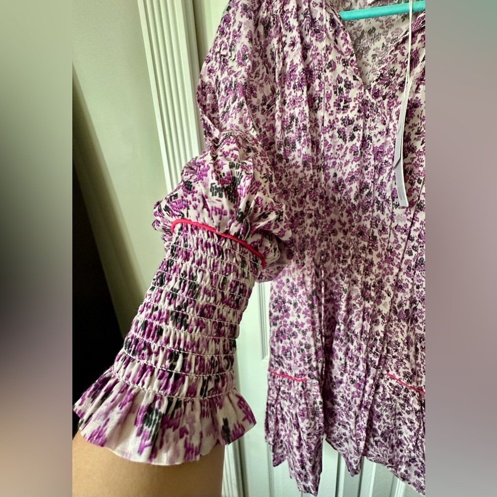 ✨RARE MARIA CHER NWT Chleo Short Dress Mix 2 in purple— size S - Picture 8 of 12